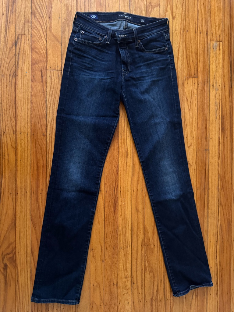 Lucky Brand Womens Straight Leg Jeans In Dark Blue Indigo